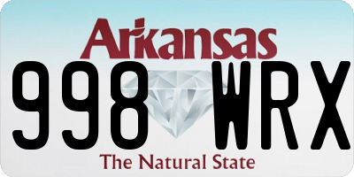 AR license plate 998WRX