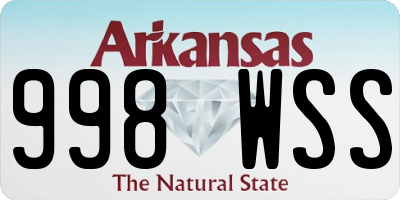 AR license plate 998WSS