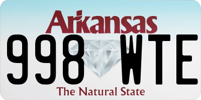 AR license plate 998WTE