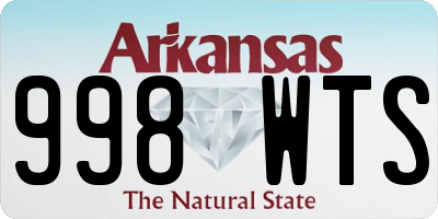 AR license plate 998WTS