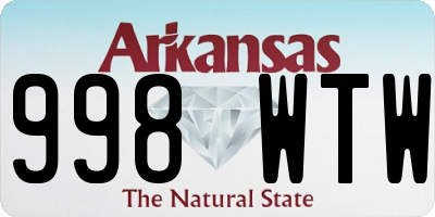 AR license plate 998WTW