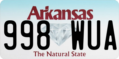 AR license plate 998WUA