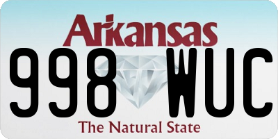 AR license plate 998WUC