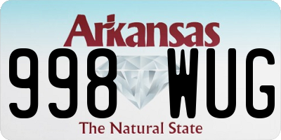 AR license plate 998WUG
