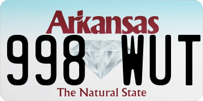 AR license plate 998WUT