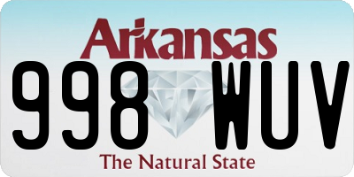 AR license plate 998WUV