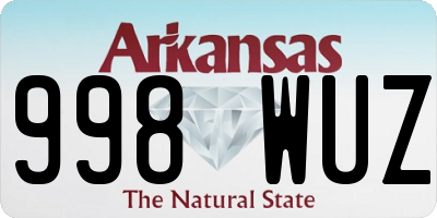 AR license plate 998WUZ