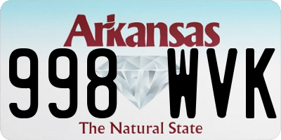 AR license plate 998WVK