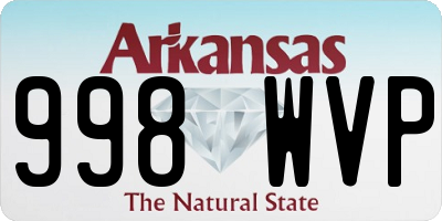AR license plate 998WVP