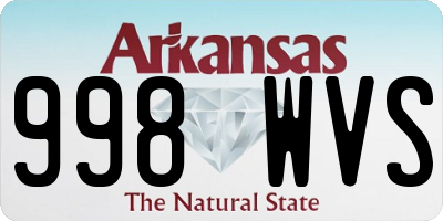 AR license plate 998WVS