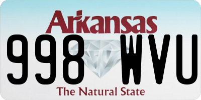 AR license plate 998WVU