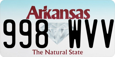 AR license plate 998WVV