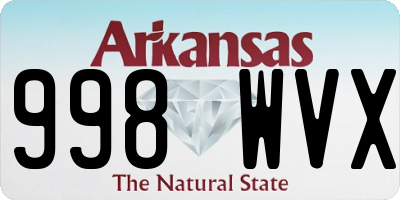 AR license plate 998WVX