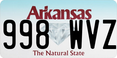 AR license plate 998WVZ