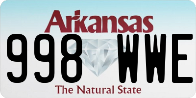 AR license plate 998WWE