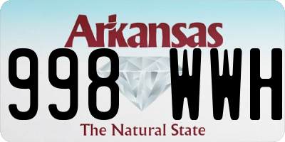 AR license plate 998WWH