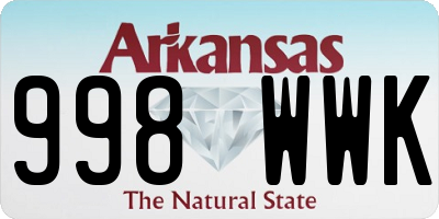 AR license plate 998WWK