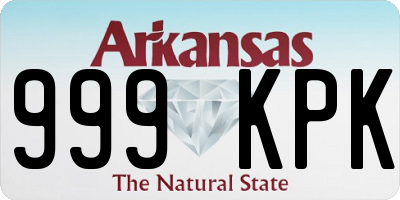 AR license plate 999KPK