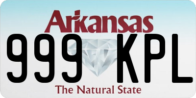 AR license plate 999KPL