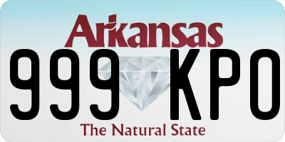 AR license plate 999KPO