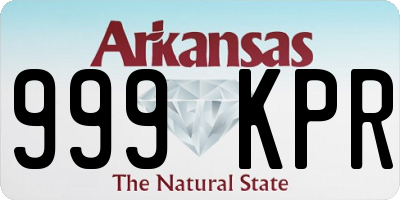 AR license plate 999KPR