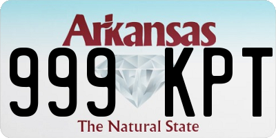 AR license plate 999KPT