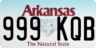 AR license plate 999KQB