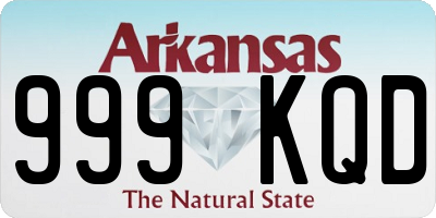 AR license plate 999KQD