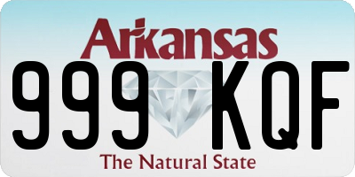 AR license plate 999KQF
