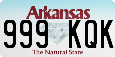 AR license plate 999KQK