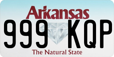 AR license plate 999KQP