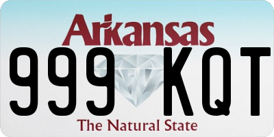 AR license plate 999KQT