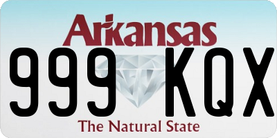 AR license plate 999KQX