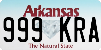 AR license plate 999KRA