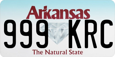 AR license plate 999KRC