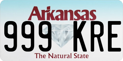 AR license plate 999KRE