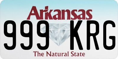AR license plate 999KRG