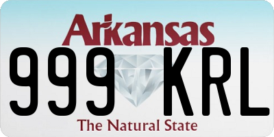 AR license plate 999KRL