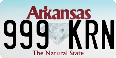 AR license plate 999KRN