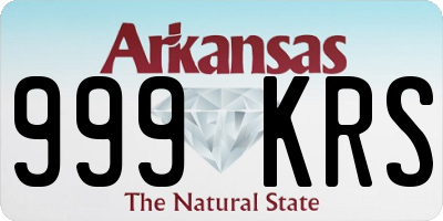 AR license plate 999KRS