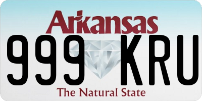 AR license plate 999KRU