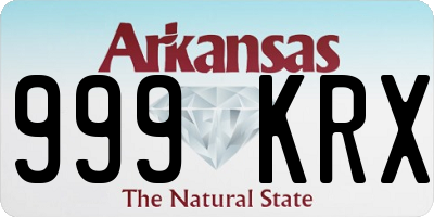AR license plate 999KRX