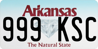 AR license plate 999KSC
