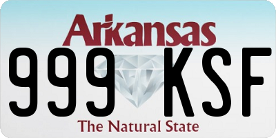AR license plate 999KSF