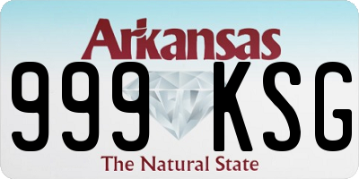 AR license plate 999KSG