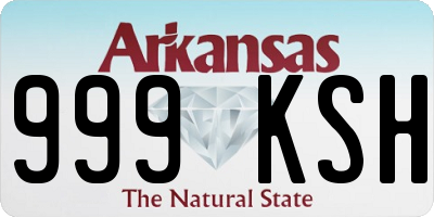 AR license plate 999KSH