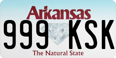 AR license plate 999KSK