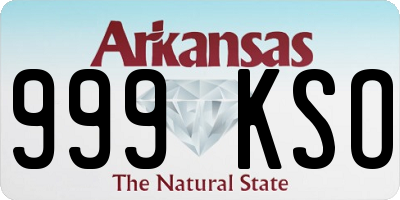 AR license plate 999KSO