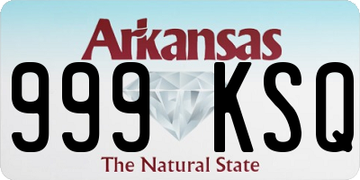 AR license plate 999KSQ