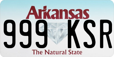 AR license plate 999KSR